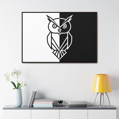 Duality of the Owl - Gallery Canvas Wraps, Horizontal Frame