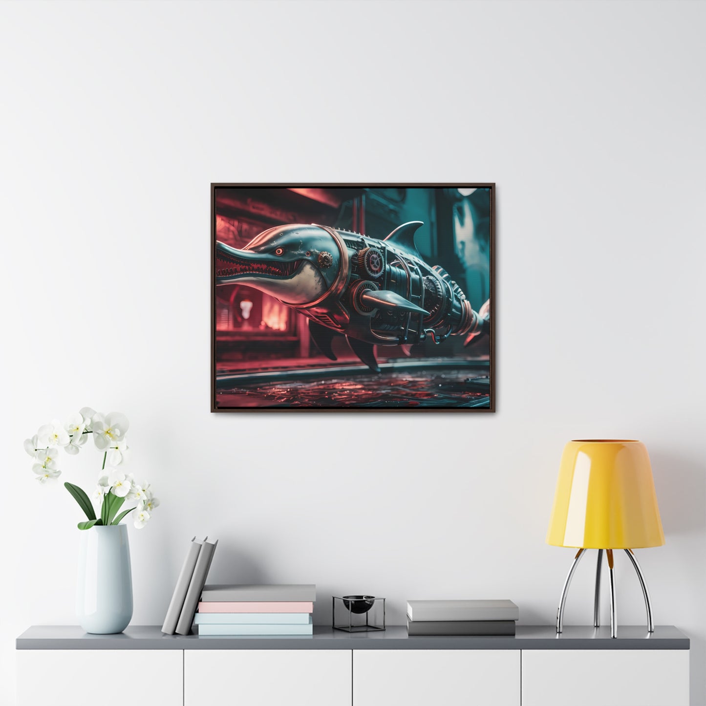 Mechanical Apex Predator - Gallery Canvas Wraps, Horizontal Frame