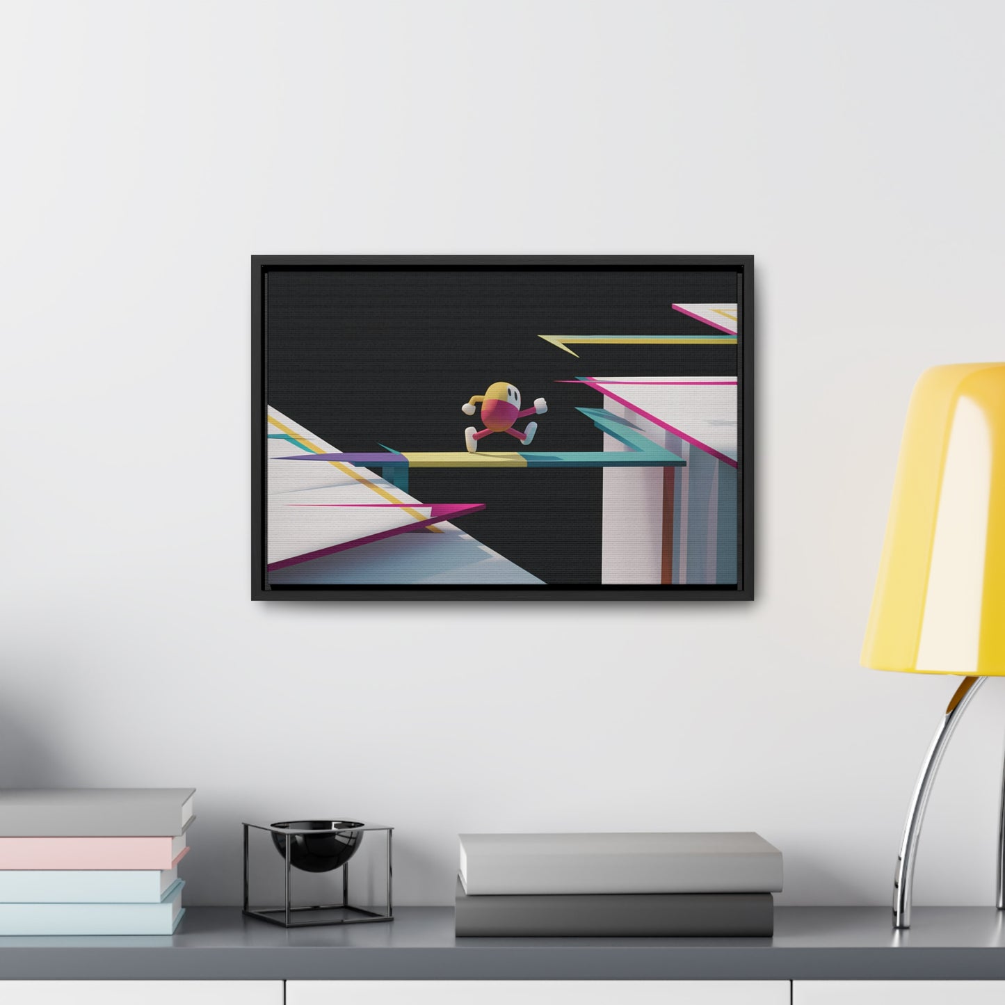 "Leaping Through Dimensions" - Gallery Canvas Wraps, Horizontal Frame