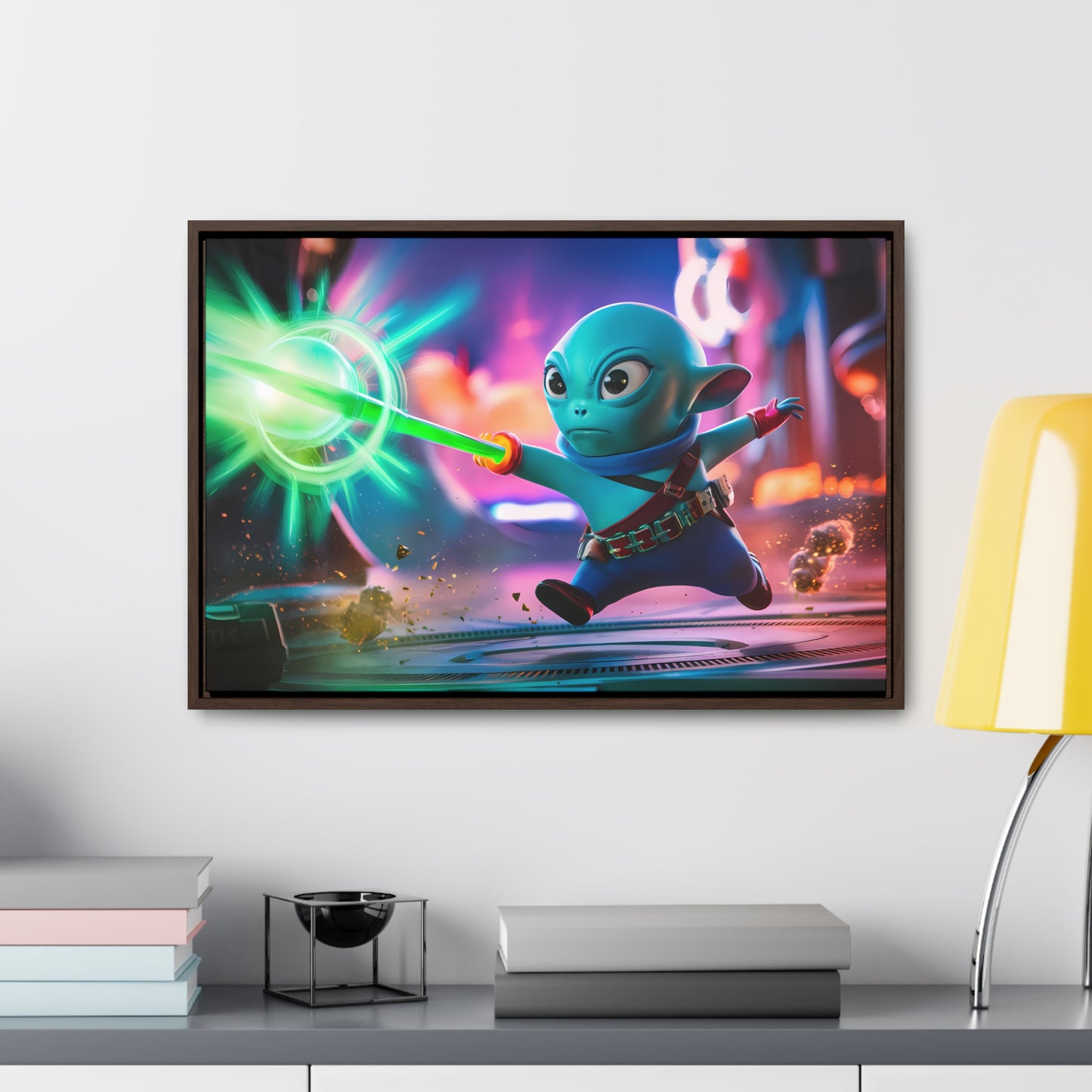 Galactic Defender - Gallery Canvas Wraps, Horizontal Frame