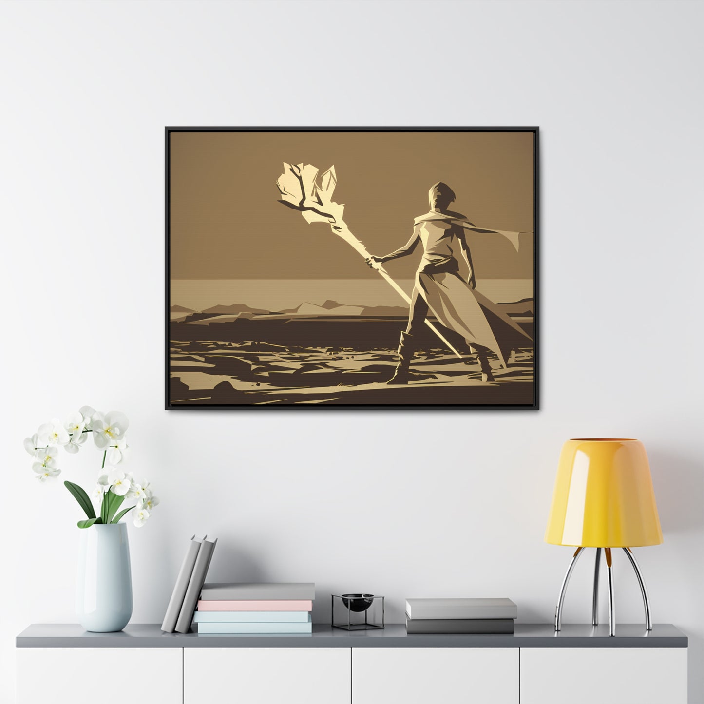 Wanderer of the Desolate Lands - Gallery Canvas Wraps, Horizontal Frame