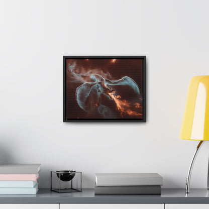 Celestial Inferno Dragon - Gallery Canvas Wraps, Horizontal Frame