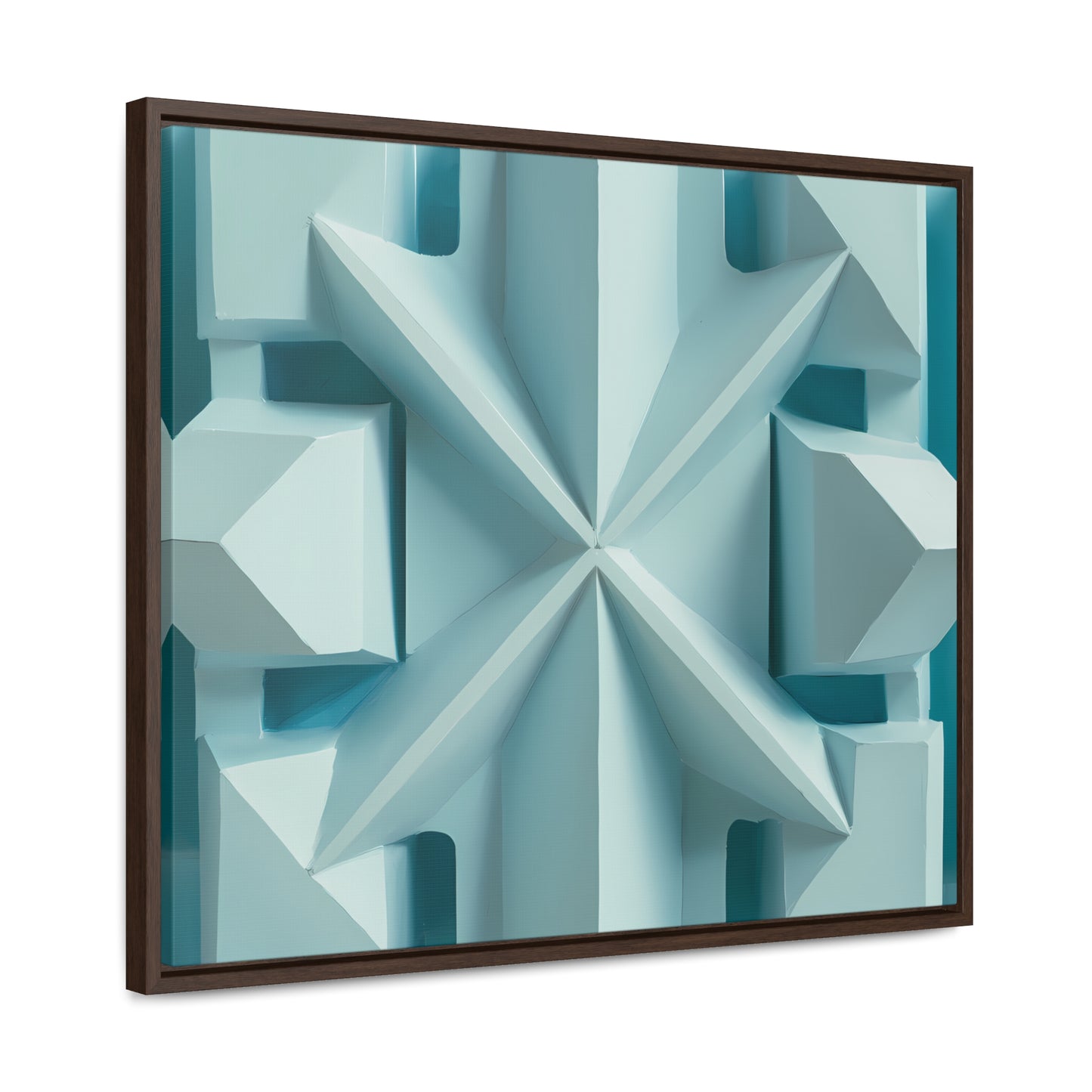 Fractal Symmetry in Ice - Gallery Canvas Wraps, Horizontal Frame