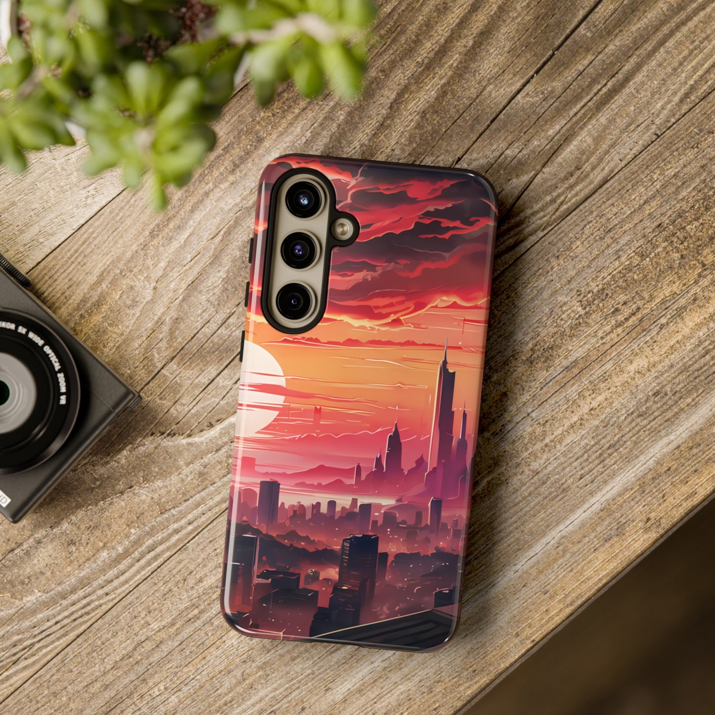 Anime City at Dawn - Smartphone Tough Cases