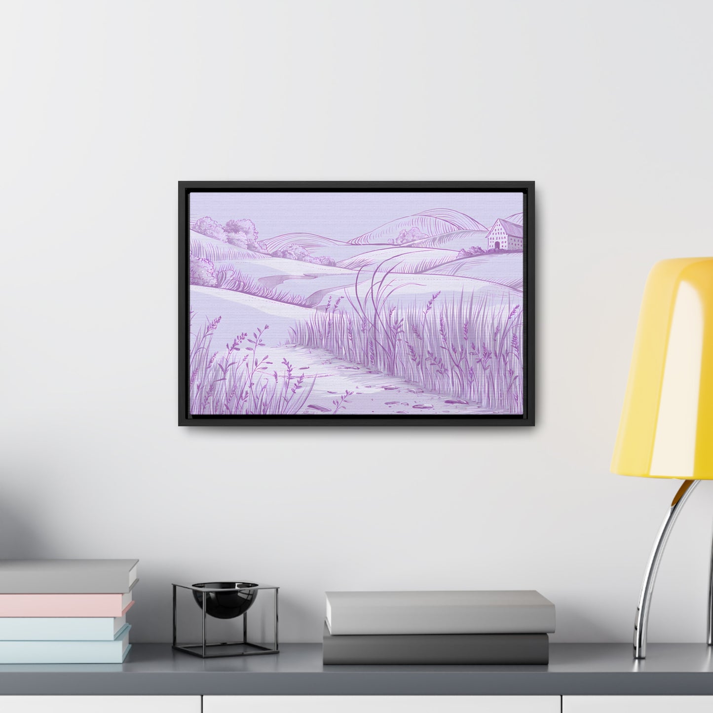 Whispers of the Lavender Hills - Gallery Canvas Wraps, Horizontal Frame