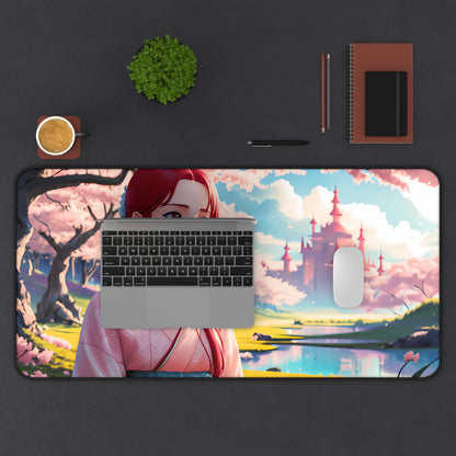 "Whispers of the Sakura Princess" - Desk Mat