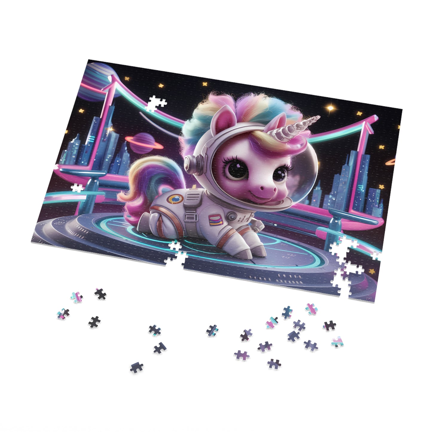 Galactic Unicorn Explorer - Jigsaw Puzzle (30, 110, 252, 500,1000-Piece)