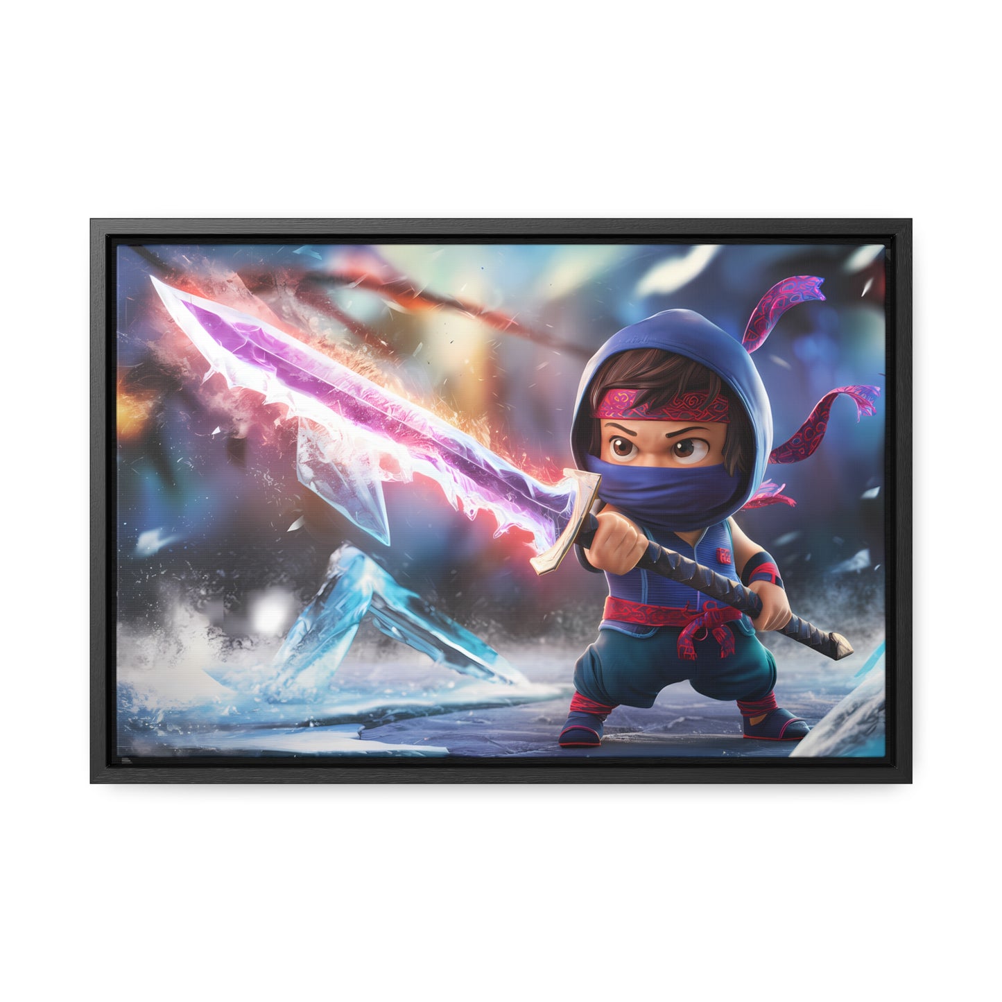 Blade of the Frozen Shadow - Gallery Canvas Wraps, Horizontal Frame