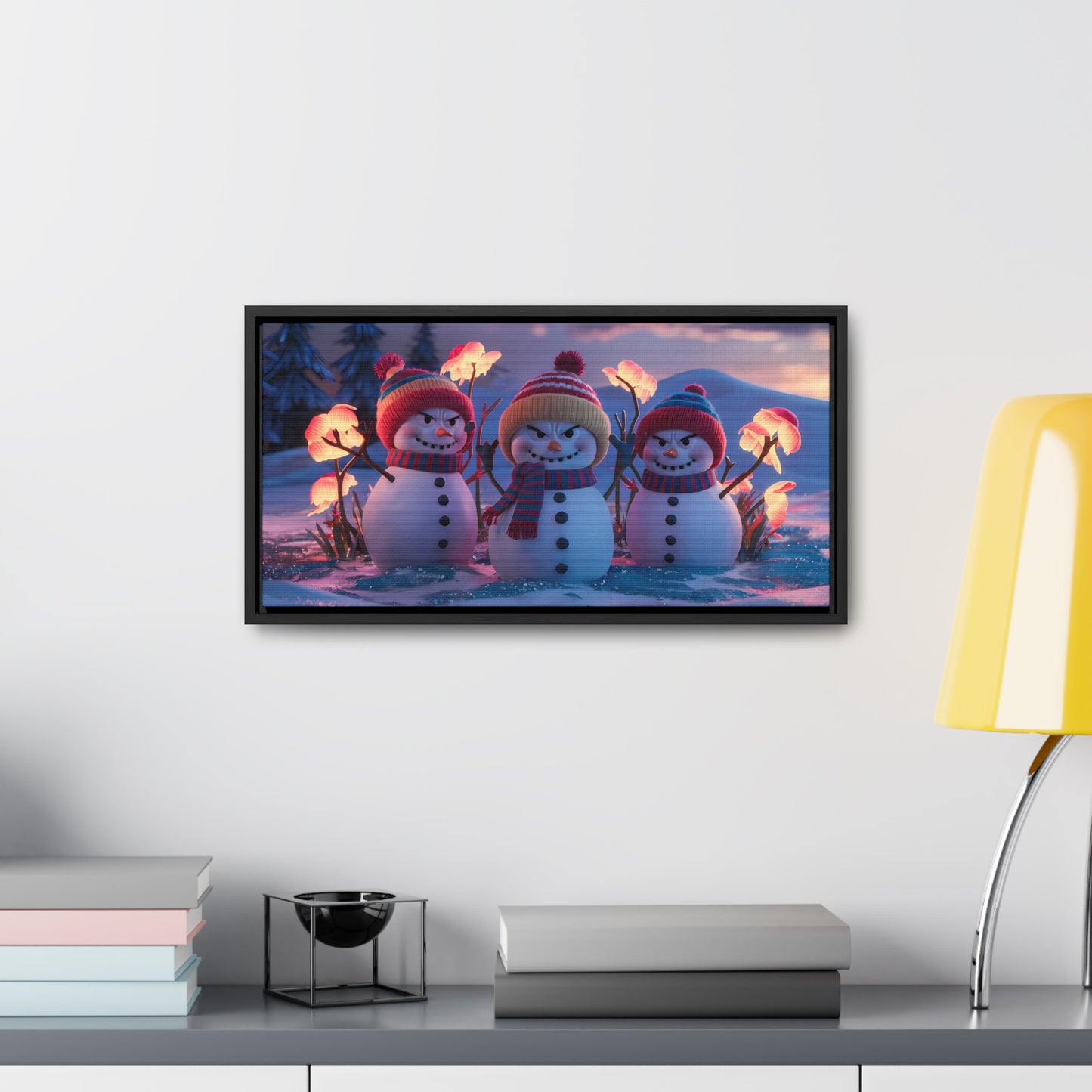 Frosty Troublemakers - Gallery Canvas Wraps, Horizontal Frame