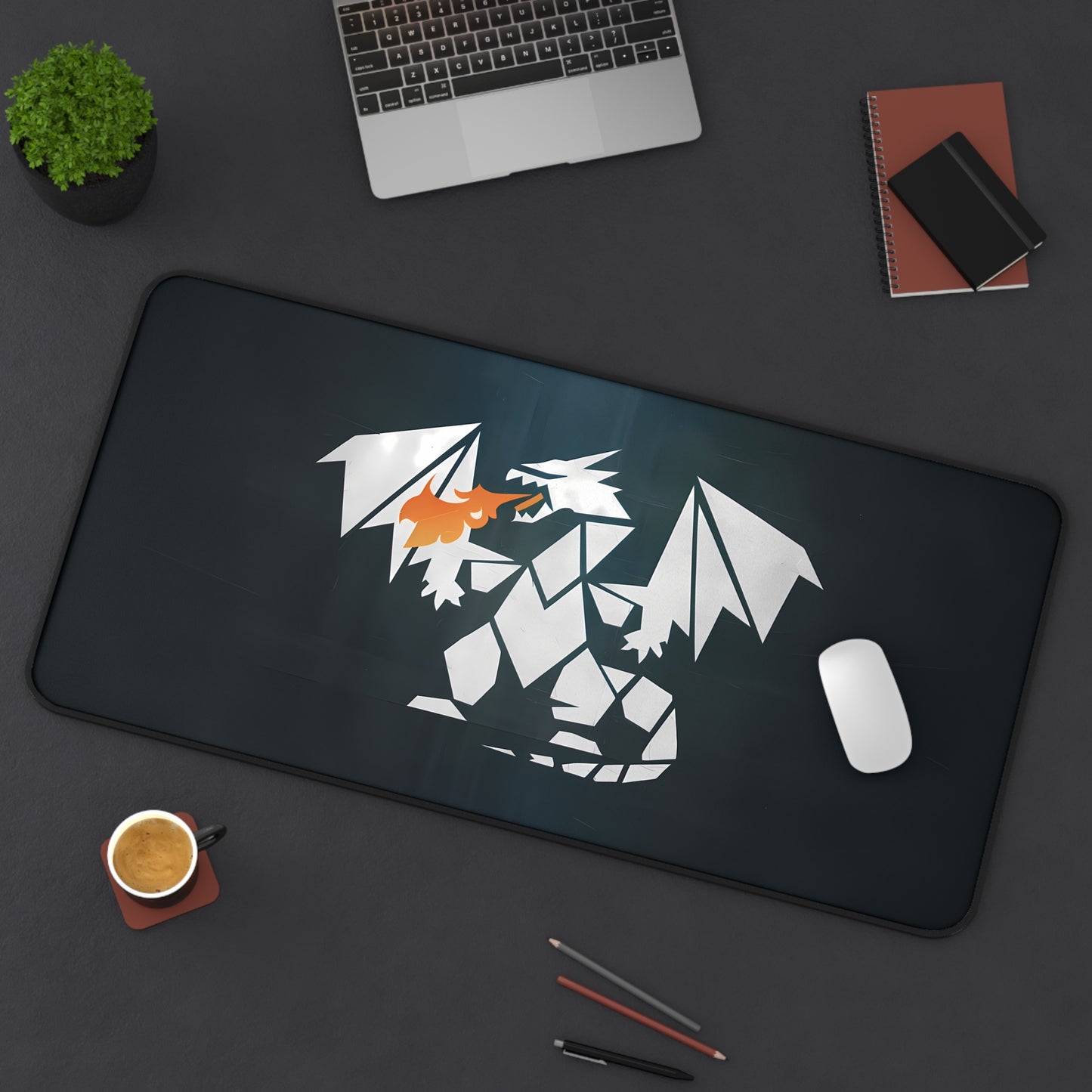 Origami Dragon Ignition - Desk Mat