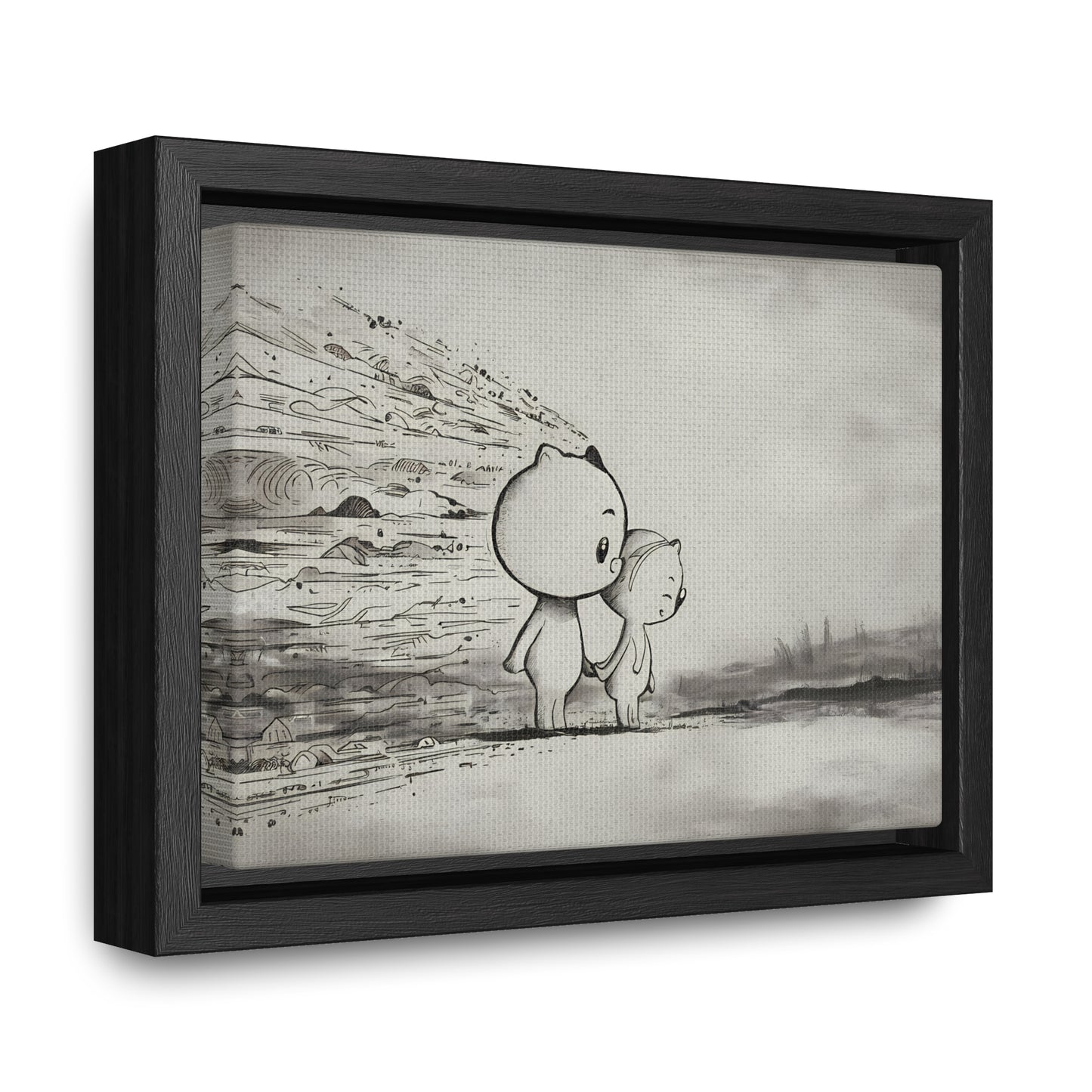 "Together Through the Storm" - Gallery Canvas Wraps, Horizontal Frame