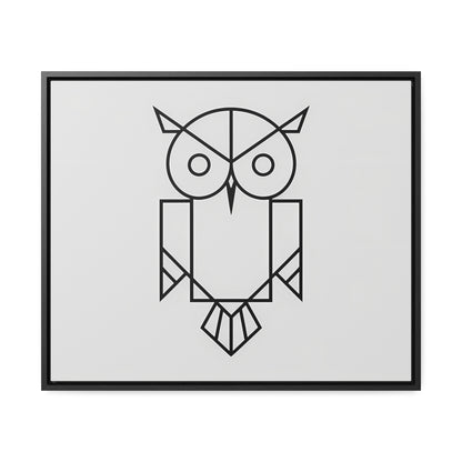 Geometric Owl - Gallery Canvas Wraps, Horizontal Frame