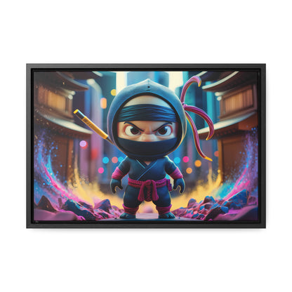 Tiny Ninja, Big Attitude - Gallery Canvas Wraps, Horizontal Frame