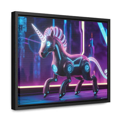 Cybernetic Unicorn - Gallery Canvas Wraps, Horizontal Frame