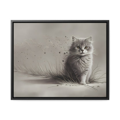 Whiskers in the Wind - Gallery Canvas Wraps, Horizontal Frame