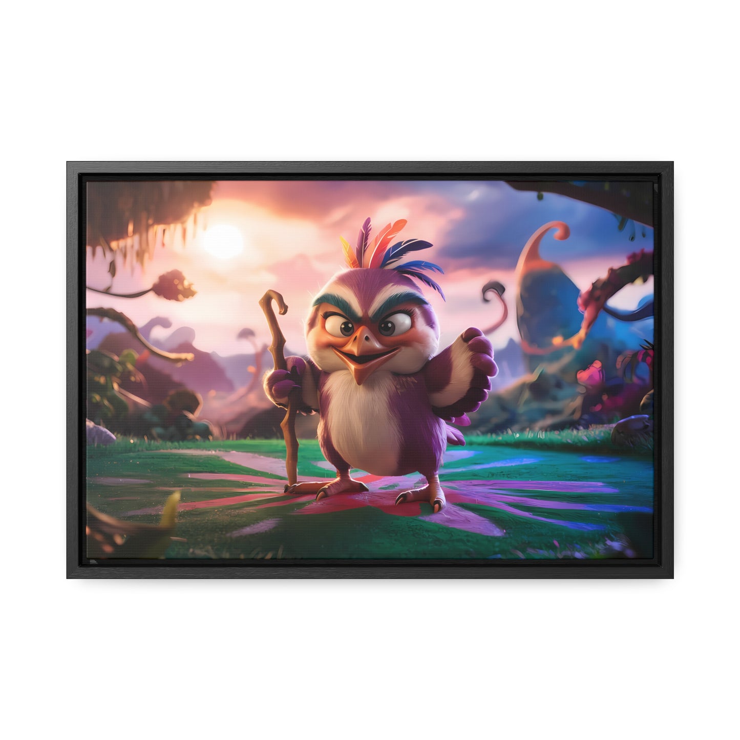 Guardian of the Enchanted Forest - Gallery Canvas Wraps, Horizontal Frame