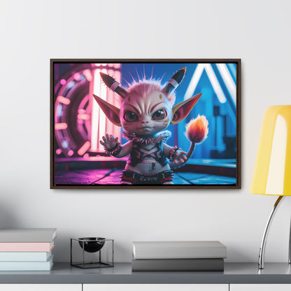 Neon Punk Guardian - Gallery Canvas Wraps, Horizontal Frame