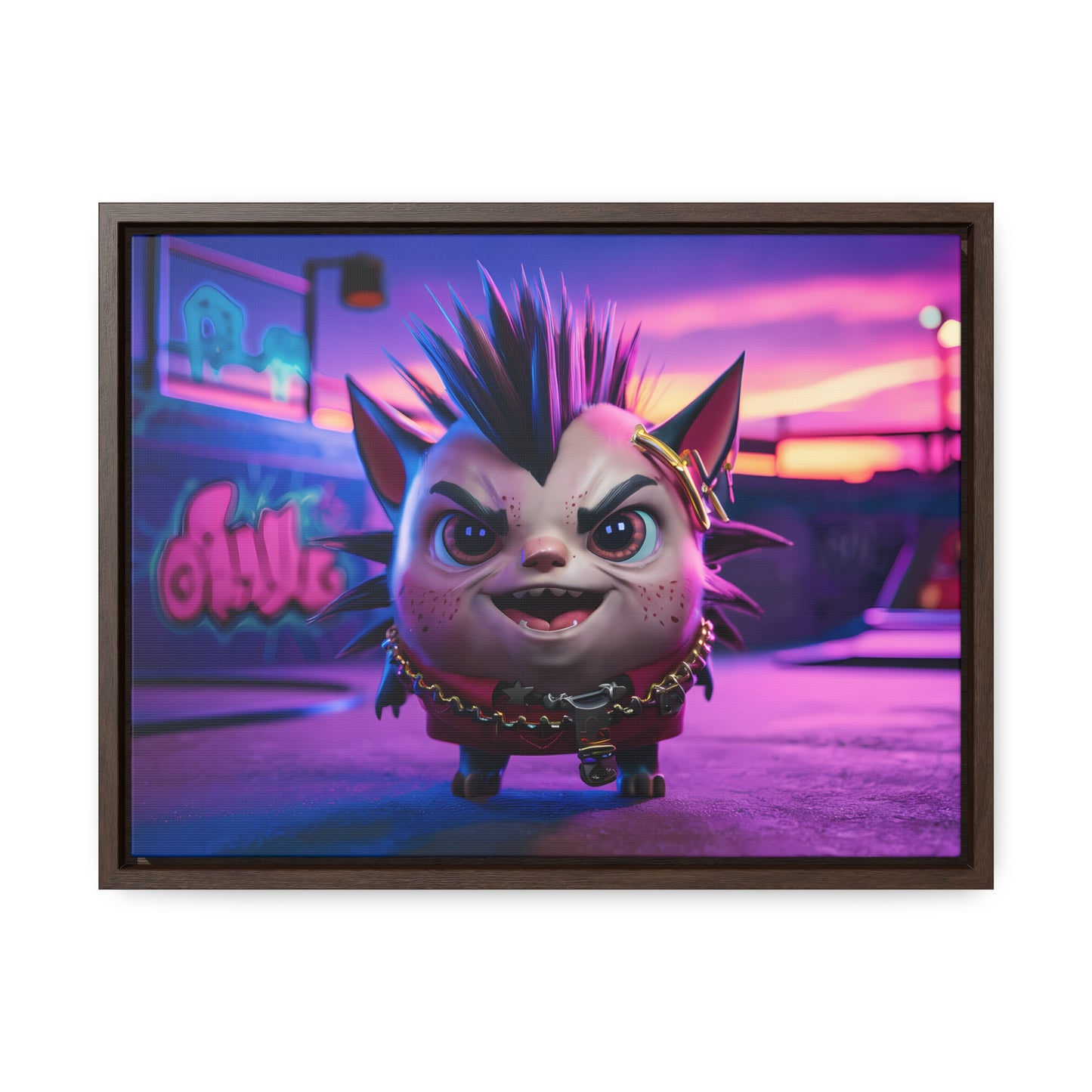 Punk Paws Unleashed - Gallery Canvas Wraps, Horizontal Frame