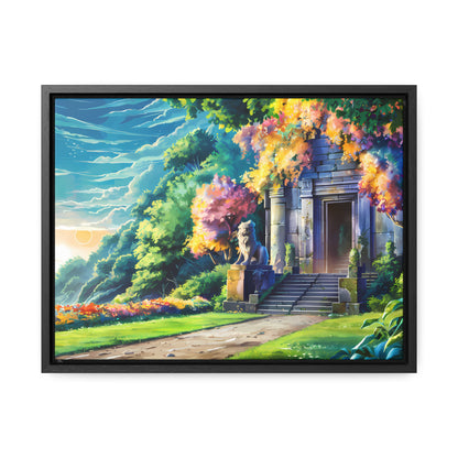 Sanctuary of the Forgotten Dawn - Gallery Canvas Wraps, Horizontal Frame