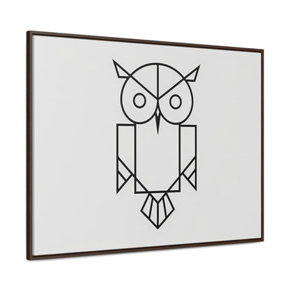 Geometric Owl - Gallery Canvas Wraps, Horizontal Frame