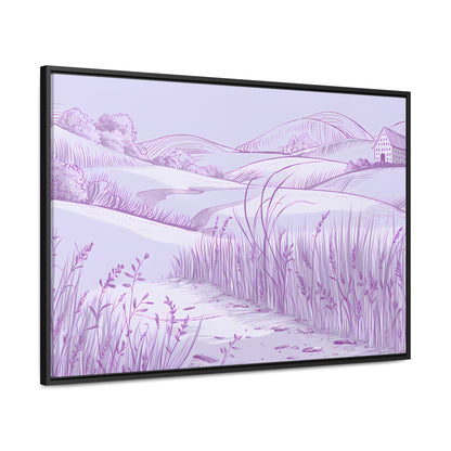 Whispers of the Lavender Hills - Gallery Canvas Wraps, Horizontal Frame