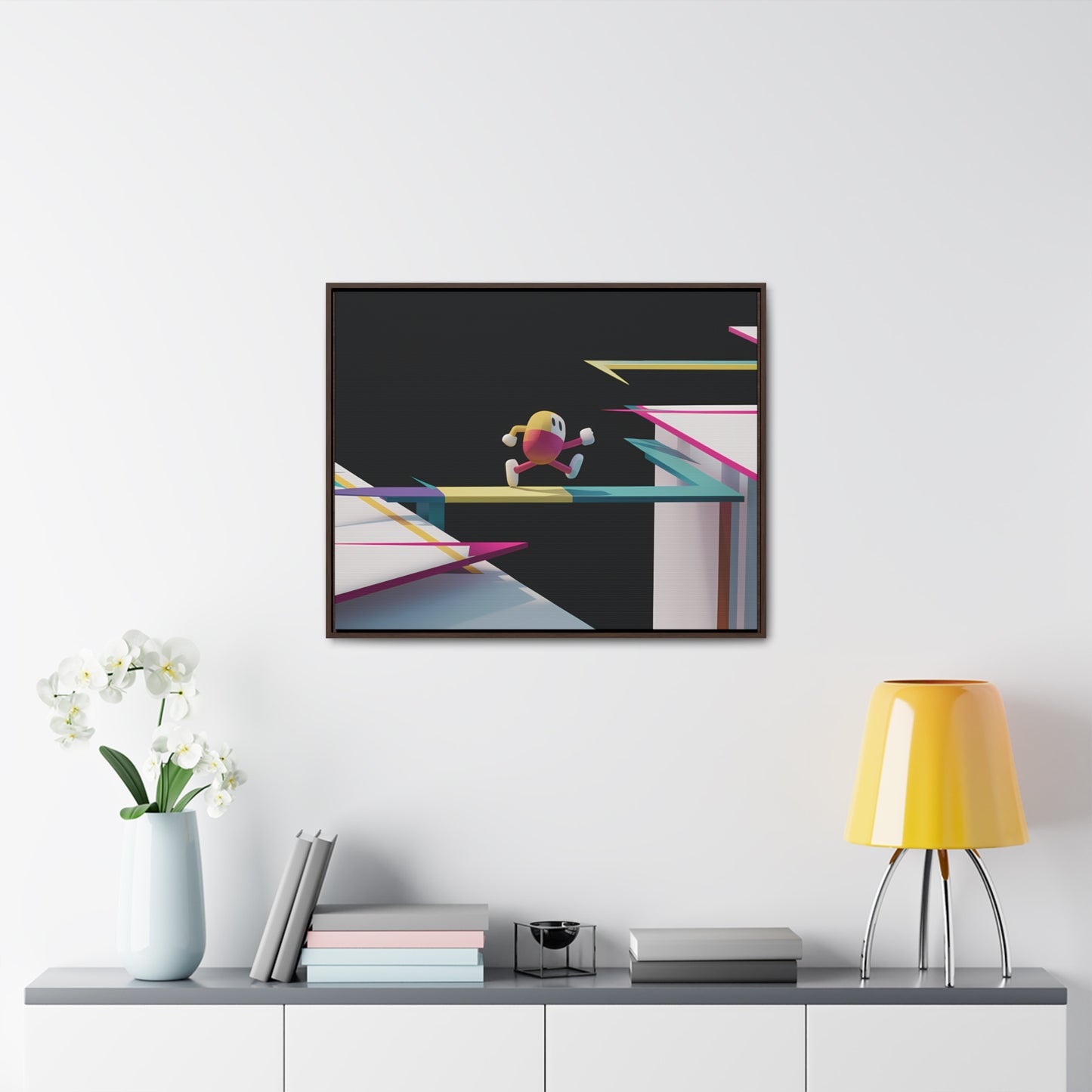 "Leaping Through Dimensions" - Gallery Canvas Wraps, Horizontal Frame