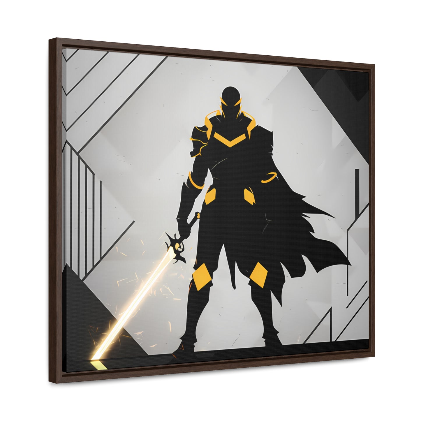 The Sentinel of Shadows - Gallery Canvas Wraps, Horizontal Frame