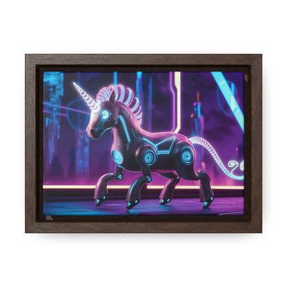 Cybernetic Unicorn - Gallery Canvas Wraps, Horizontal Frame