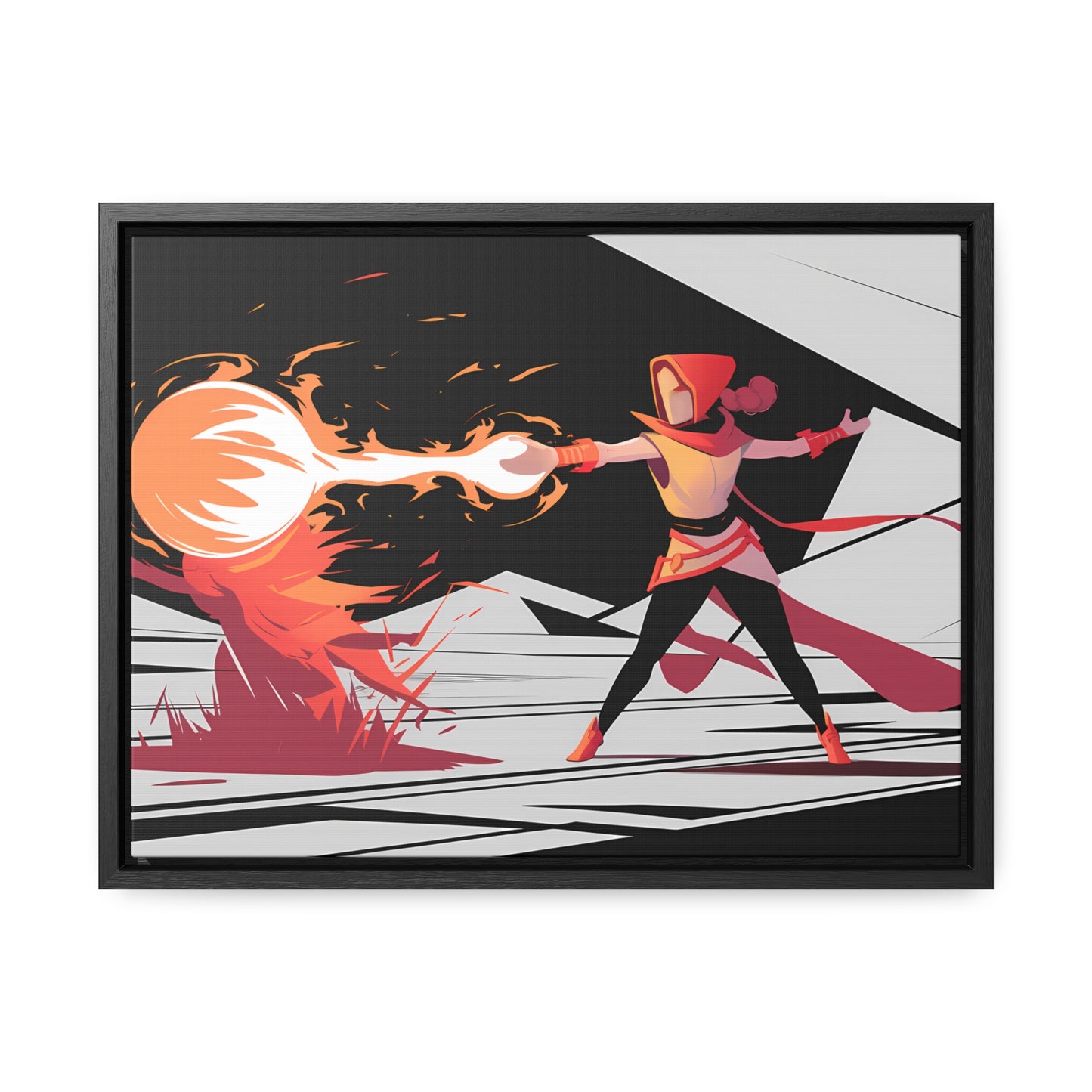 Conjuring the Firestorm - Gallery Canvas Wraps, Horizontal Frame