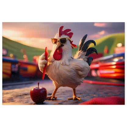 Cool Rooster's Apple Adventure - Jigsaw Puzzle (30, 110, 252, 500,1000-Piece)