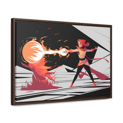 Conjuring the Firestorm - Gallery Canvas Wraps, Horizontal Frame