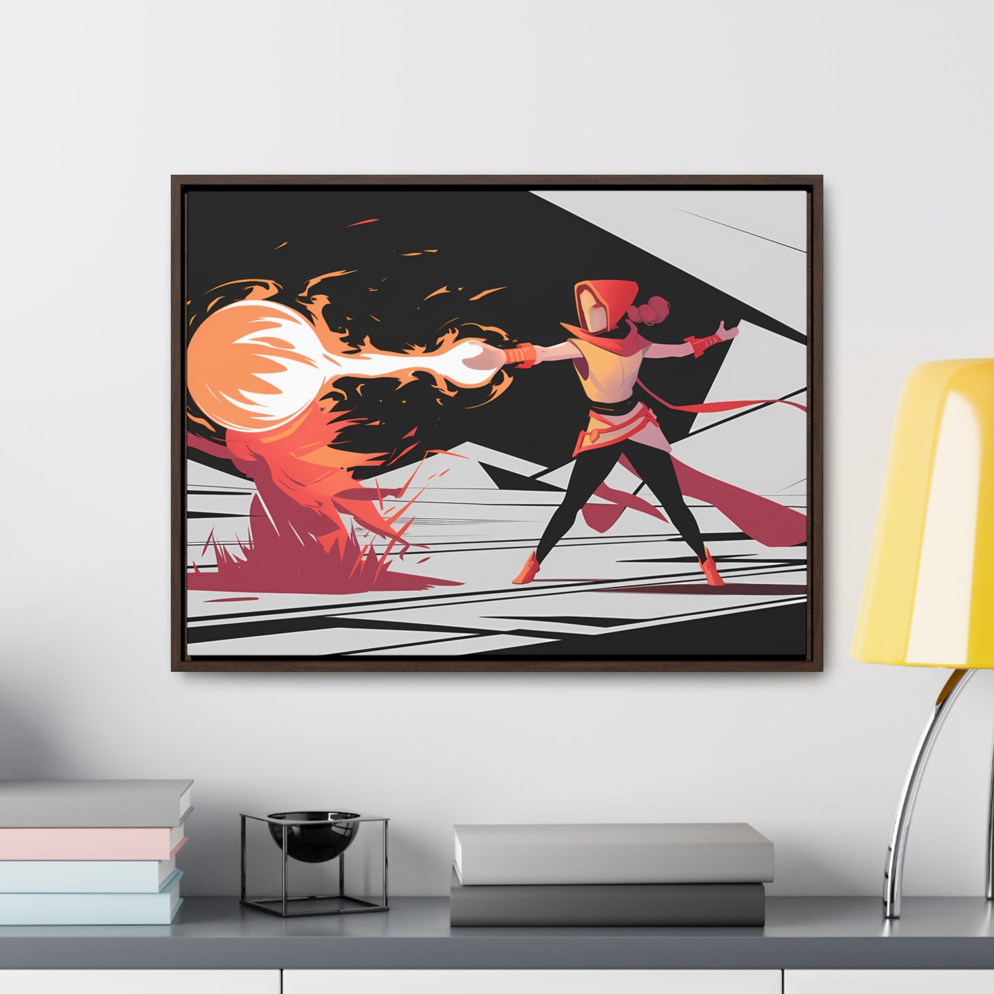 Conjuring the Firestorm - Gallery Canvas Wraps, Horizontal Frame