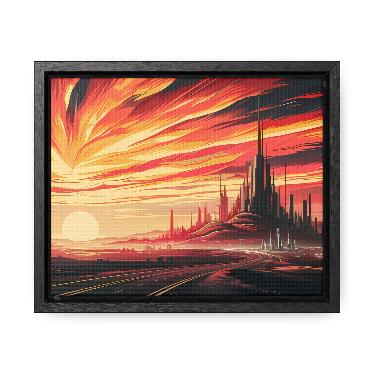 Twilight of the Metropolis - Gallery Canvas Wraps, Horizontal Frame