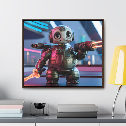 Galactic Guardian Bot - Gallery Canvas Wraps, Horizontal Frame