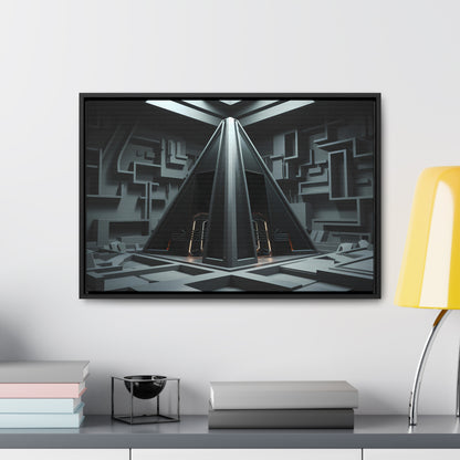 Sanctum of the Obsidian Pyramid - Gallery Canvas Wraps, Horizontal Frame