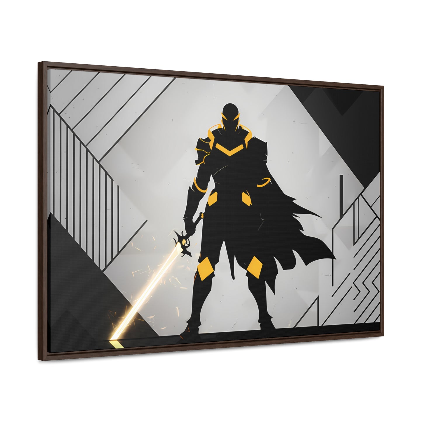 The Sentinel of Shadows - Gallery Canvas Wraps, Horizontal Frame