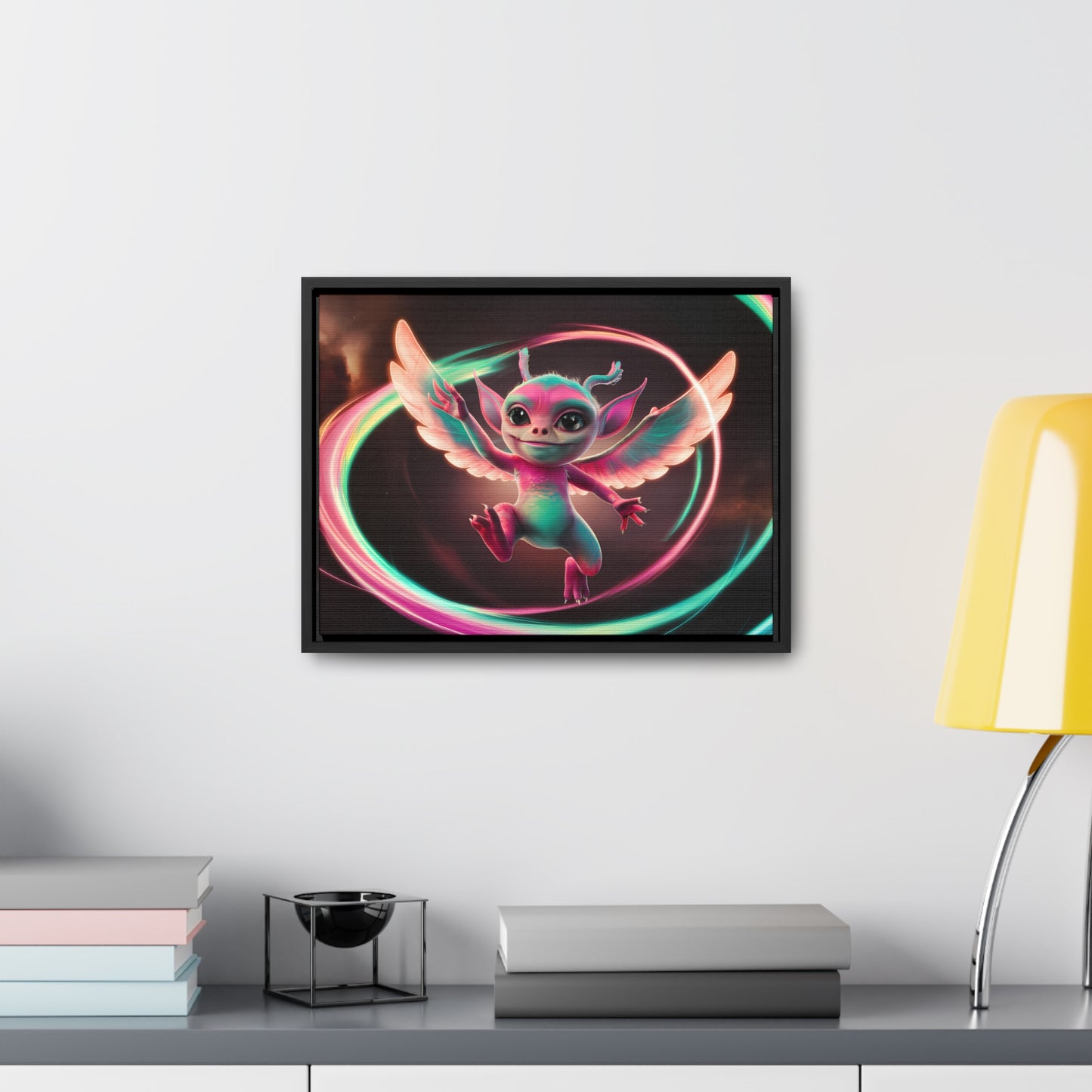 Wings of Radiant Joy - Gallery Canvas Wraps, Horizontal Frame