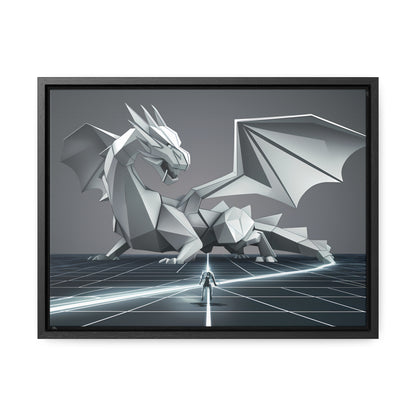 Confrontation in the Digital Realm - Gallery Canvas Wraps, Horizontal Frame