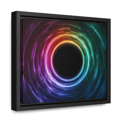 Cosmic Vortex of Light - Gallery Canvas Wraps, Horizontal Frame