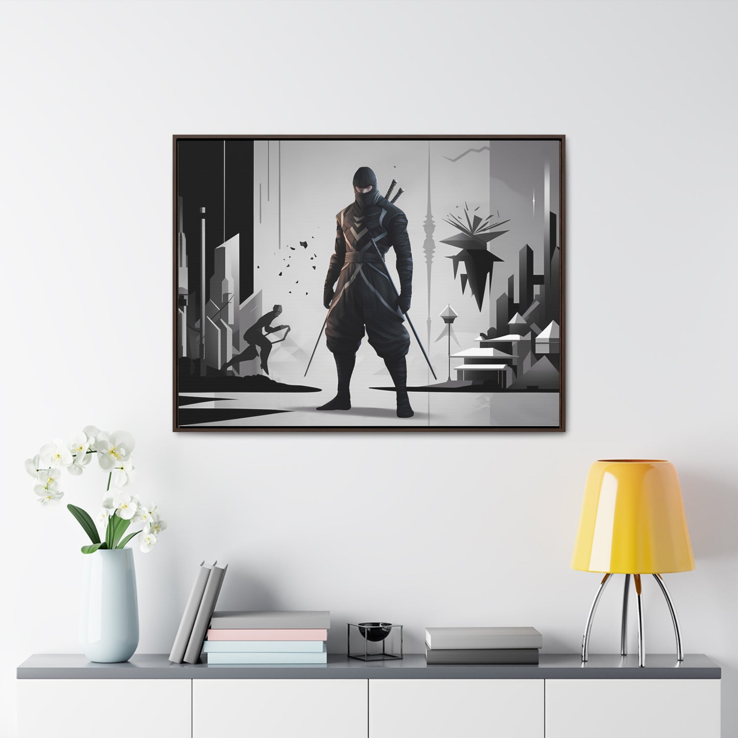 Shadowblade: The Silent Protector - Gallery Canvas Wraps, Horizontal Frame