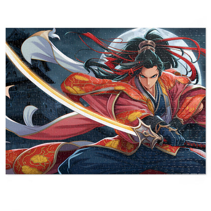 Moonlit Swordmaster - Jigsaw Puzzle (30, 110, 252, 500,1000-Piece)