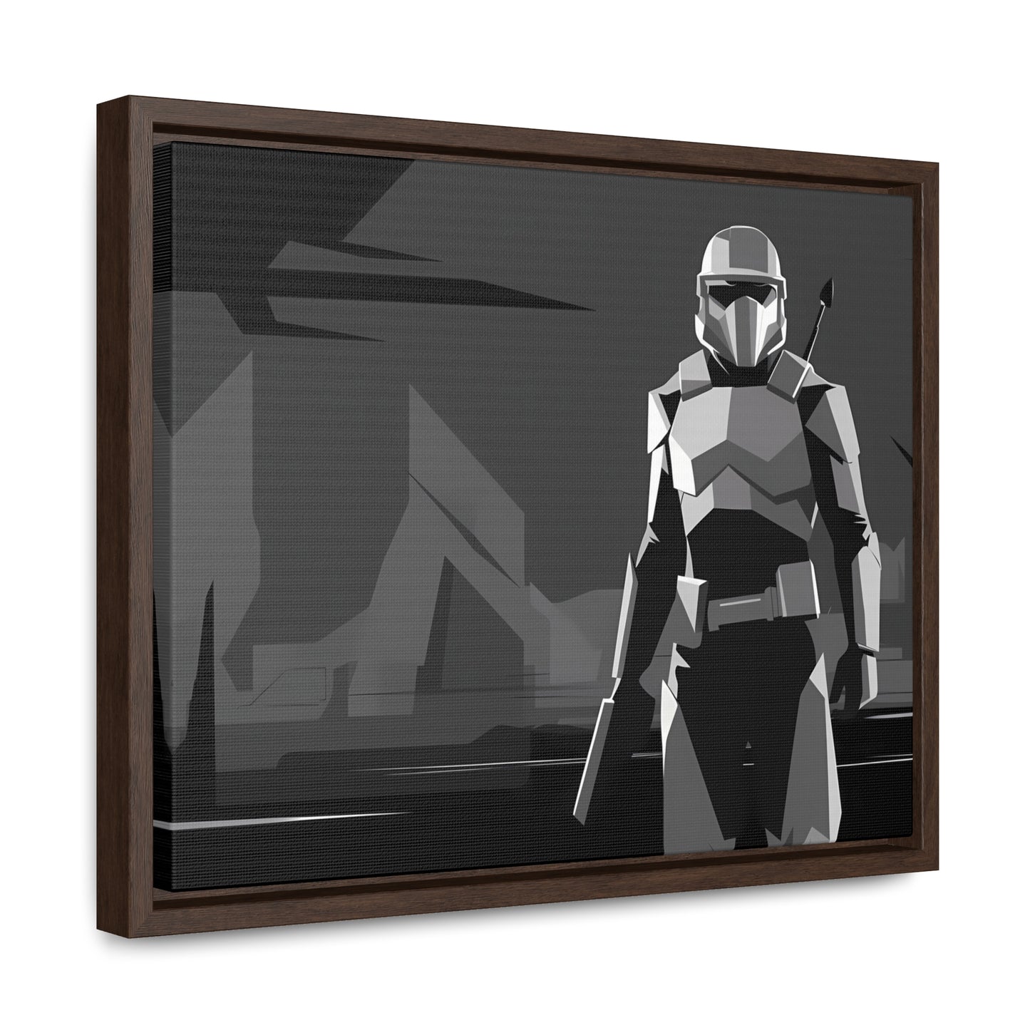 The Lone Protector - Gallery Canvas Wraps, Horizontal Frame