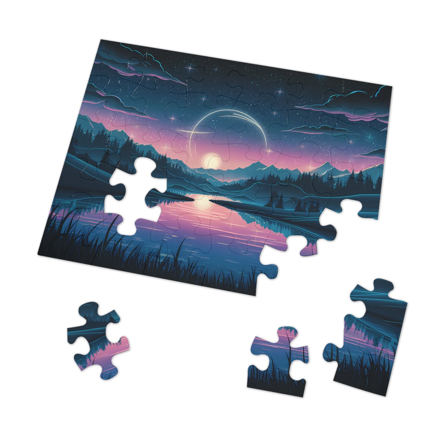 Ethereal Moonrise - Jigsaw Puzzle (30, 110, 252, 500,1000-Piece)