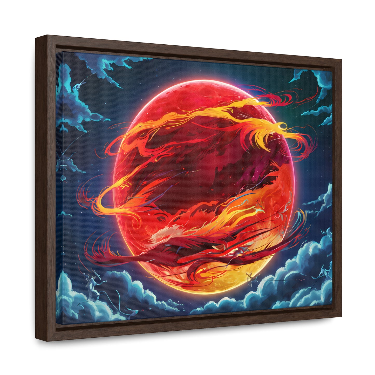 Eclipse of the Eternal Phoenix - Gallery Canvas Wraps, Horizontal Frame