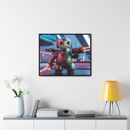 Galactic Guardian Bot - Gallery Canvas Wraps, Horizontal Frame