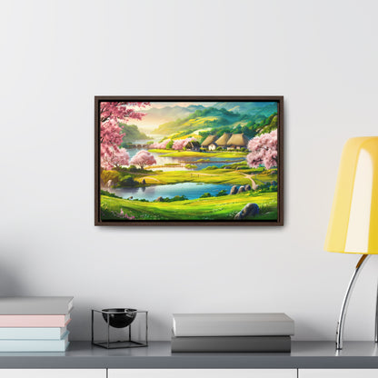 Serenity in Spring Meadows - Gallery Canvas Wraps, Horizontal Frame