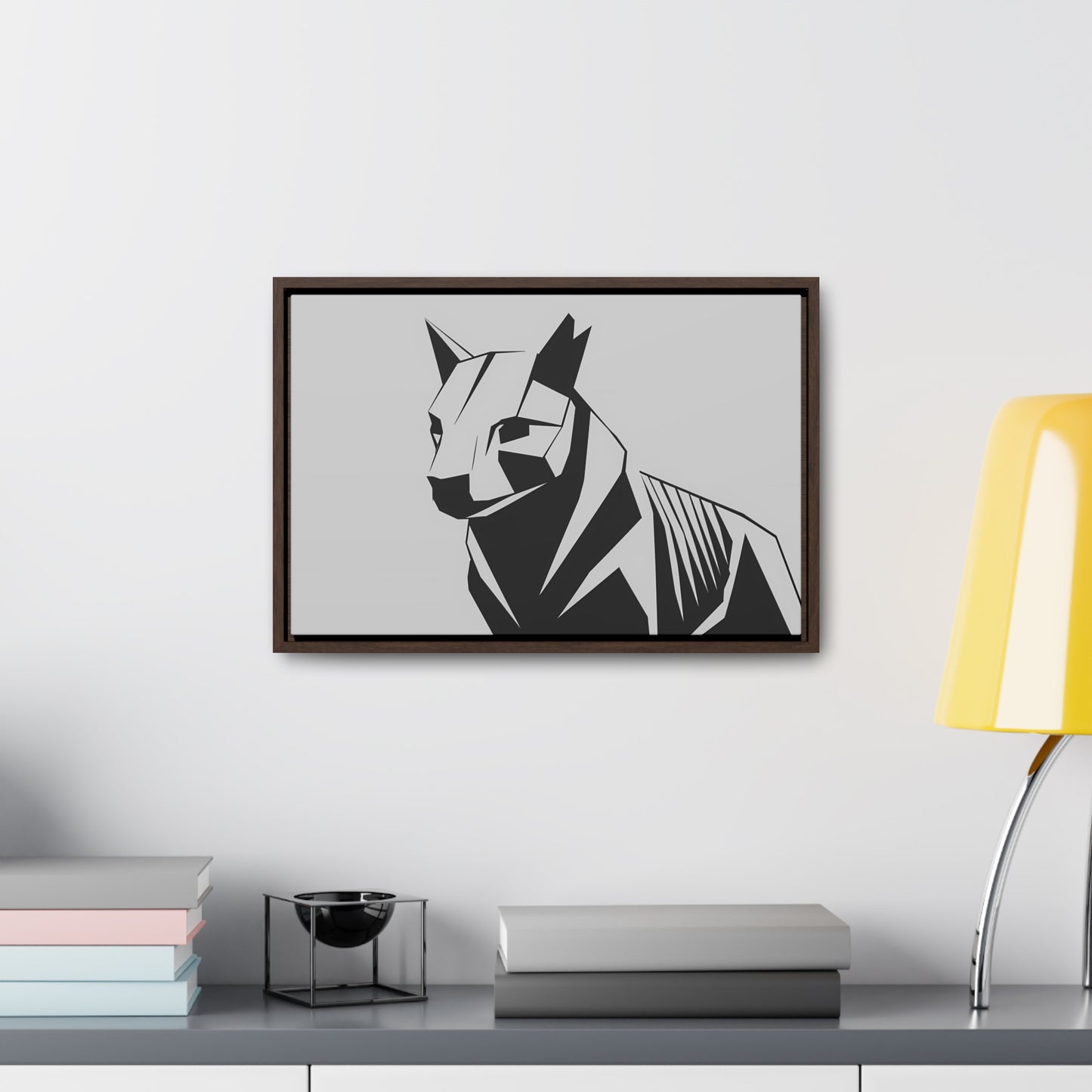 Geometric Guardian - Gallery Canvas Wraps, Horizontal Frame