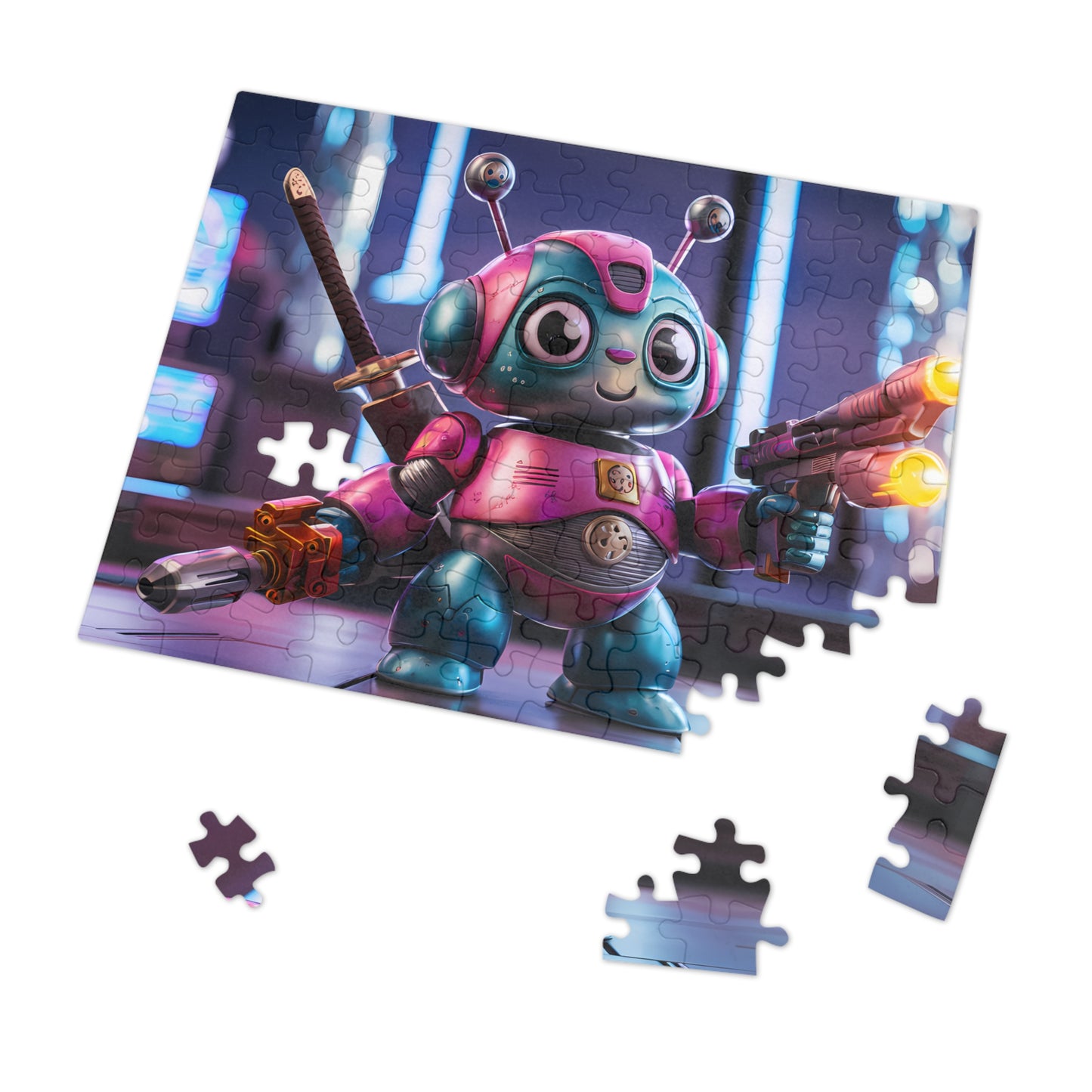 Robo Samurai Defender - Jigsaw Puzzle (30, 110, 252, 500,1000-Piece)