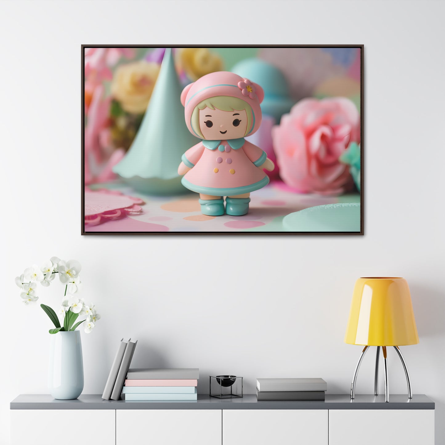 Sweet Pastel Dreamland - Gallery Canvas Wraps, Horizontal Frame