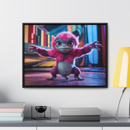 Cosmic Critter on the Dance Floor - Gallery Canvas Wraps, Horizontal Frame